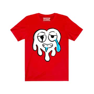 Drip vibes tee red & white