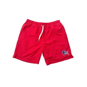 Red & blue Global Woven Style Shorts