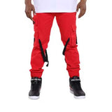 Red/black Cargo Pocket joggers