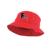 Red freshway bucket hat