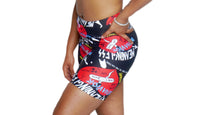 Meaningless behavior all over short tights