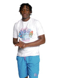 White Miami vice inspired vintage tshirt